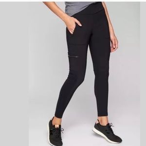 Athleta highline cargo hybrid tights sz 4 black
